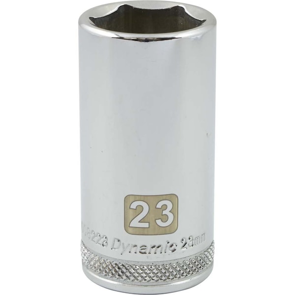 3/8" Drive, 23mm Metric Socket, 6 Points